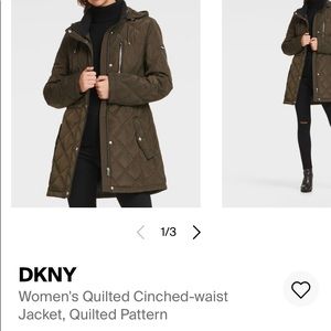 DKNY cinched waist coat